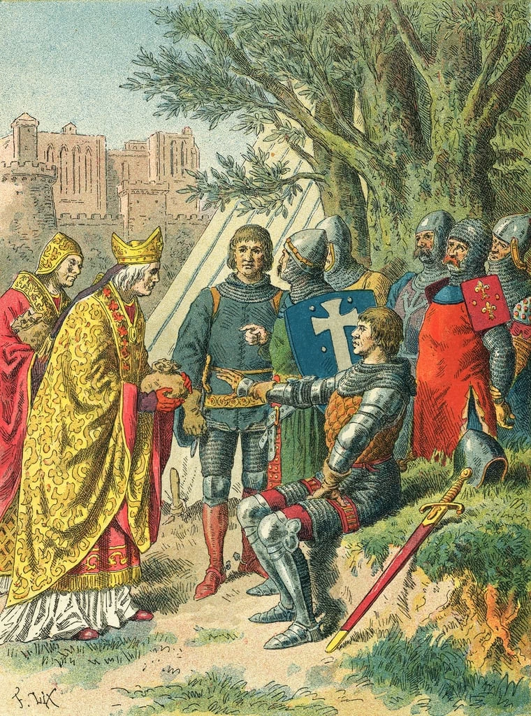 Frederic Theodore Lix - Bertrand du Guesclin e il legato papale